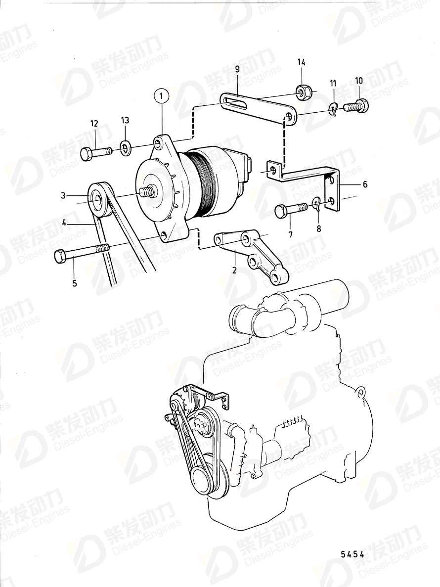 volvo penta Bracket 843745 Drawing volvo penta Bracket 843745 Drawing